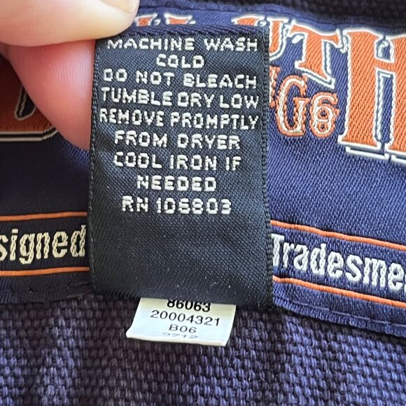 Duluth Trading Company Blue Canvas Sherpa Heavy Workwear Utility Vest Size M - Picture 6 of 8